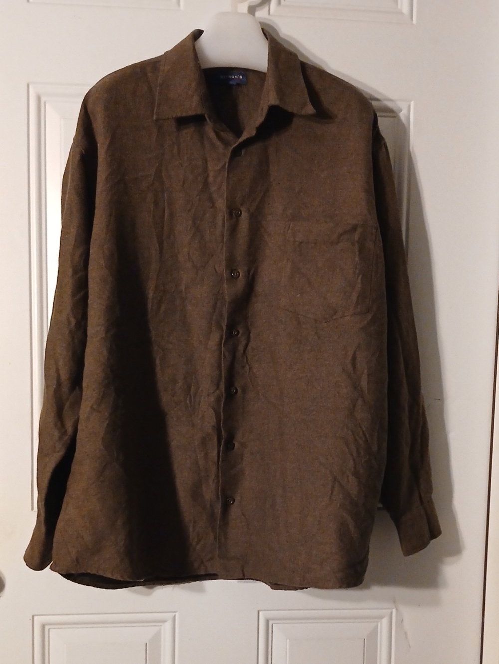 Vintage Watson's Men's Brown Button-Up Shirt Jacket